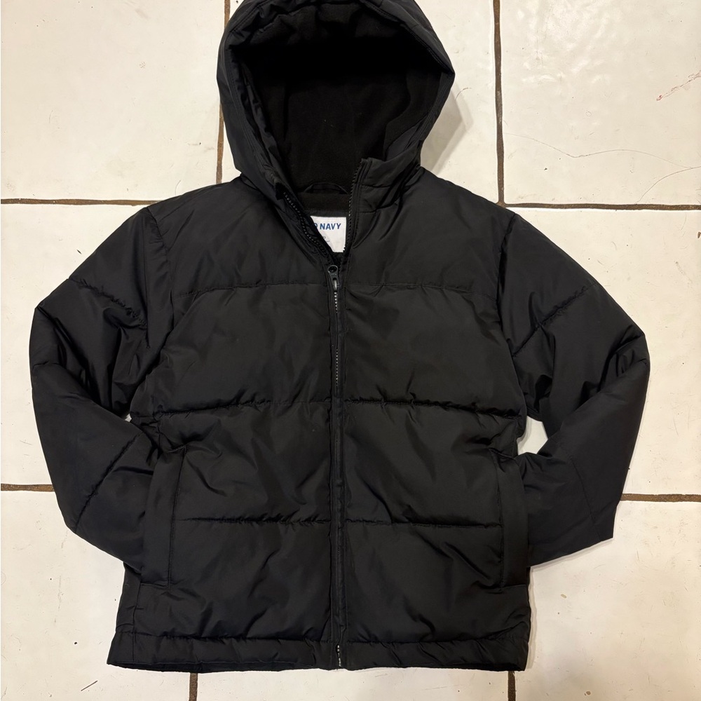 Boys Old Navy Black Puffer Jacket